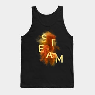 S T E A M - Smoke & Typography Tank Top